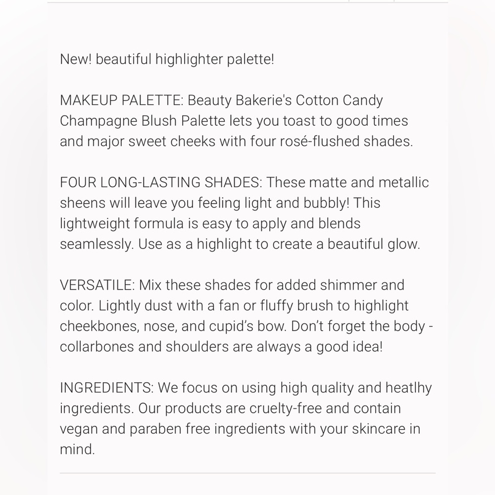Cotton Candy Champagne Blushlighter Palette - Picture 5 of 5